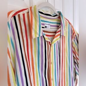 Target’s Unisex Pride Button Down, size 2X